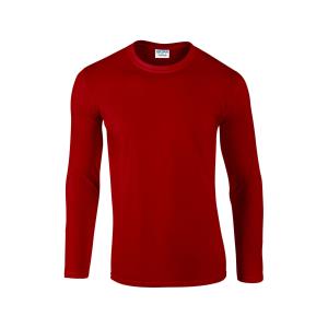 Tričko s dlhým rukávom Softstyle Long Sleeve, Červená (2)