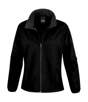 Dámska potlačiteľná Softshellová bunda, 177 Black/Black