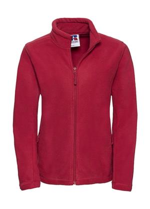 Dámska fleecová bunda na zips, 401 Classic Red