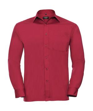 Košeľa Poplin s dlhými rukávmi Selvri, 401 Classic Red