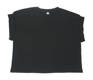 Dámske tričko Crop z organickej bavlny, 101 Black