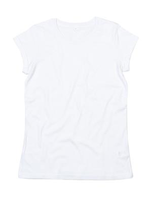 Dámske tričko Roll Sleeve, 000 White