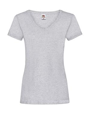 Dámske tričko V-neck, 123 Heather Grey