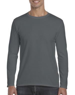 Pánske tričko Softstyle® s dlhými rukávmi, 130 Charcoal