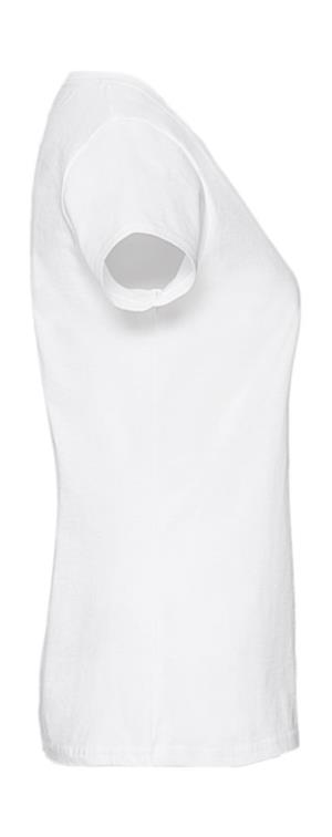 Dámske tričko z prstencovej bavlny Iconic 150, 000 White (4)
