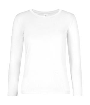 Dámske tričko s dlhými rukávmi #E190 , 000 White
