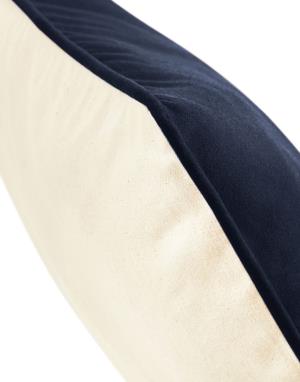 Obliečka na vankúš z bavlnenej tkaniny Fair Trade, 055 Natural/French Navy (2)