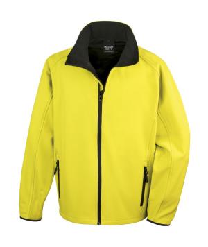 Potlačiteľná Softshellová bunda, 657 Yellow/Black
