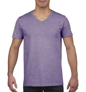 Pánske tričko Softstyle® V-Neck, 346 Heather Purple