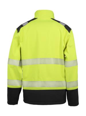 Reflexná bunda Ripstop Safety Softshell, 671 Fluorescent Yellow/Black (2)