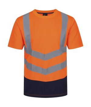 Tričko Pro Hi Vis T-Shirt, 466 Orange/Navy