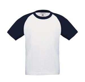 Detské tričko Base-Ball/kids, 052 White/Navy