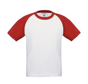 Detské tričko Base-Ball/kids, 054 White/Red