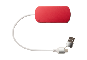USB hub Raluhub, Červená (5)