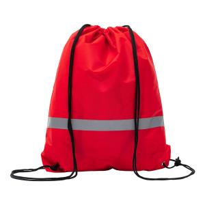 Sťahovací batoh s reflexným páskom Promo Reflect, Červená