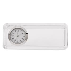 Ťažítko so stolovými hodinami Cristalino Clock, transparentná (3)