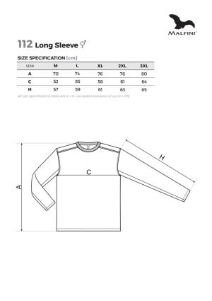 Veľkostná tabuľka tričko Malfini Long Sleeve 112