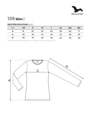 Veľkostná tabuľka tričko Malfini Slim 139