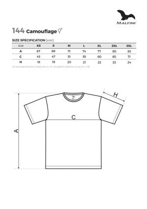 Veľkostná tabuľka tričko Malfini Camouflage 144