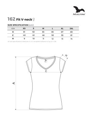 Veľkostná tabuľka tričko Malfini Fit V-neck 162