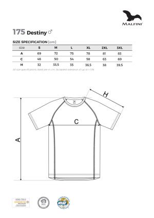 Veľkostná tabuľka tričko Malfini Destiny 175