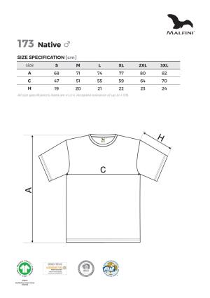 Veľkostná tabuľka tričko Malfini Native 173