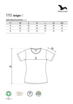Veľkostná tabuľka tričko Malfini Origin 172