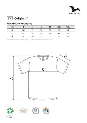 Veľkostná tabuľka tričko Malfini Origin 171