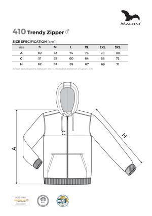 Veľkostná tabuľka Malfini Trendy Zipper 410