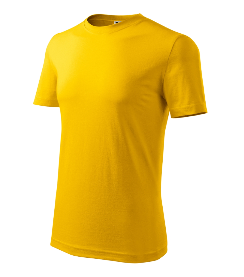 Pánske bavlnené tričko Classic New 132, žltá (1)