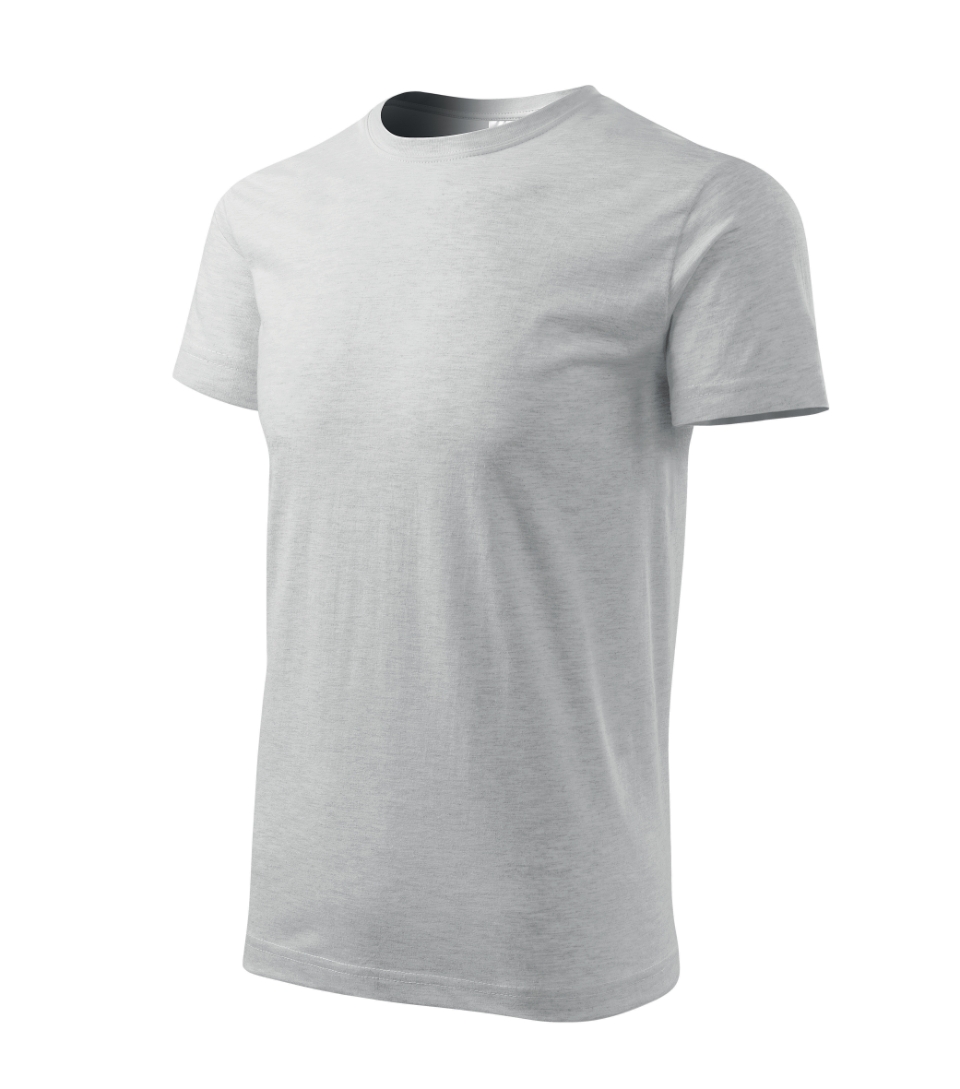 Pánske tričko Basic 129, 03 Svetlosivý Melír (1)