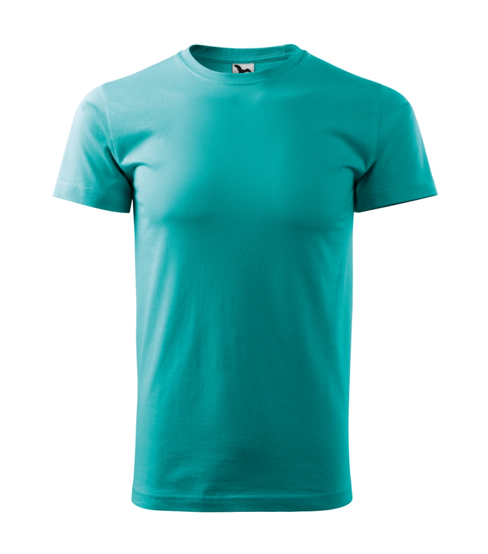 Pánske tričko Basic 129, 19 Smaragdovozelená (1)