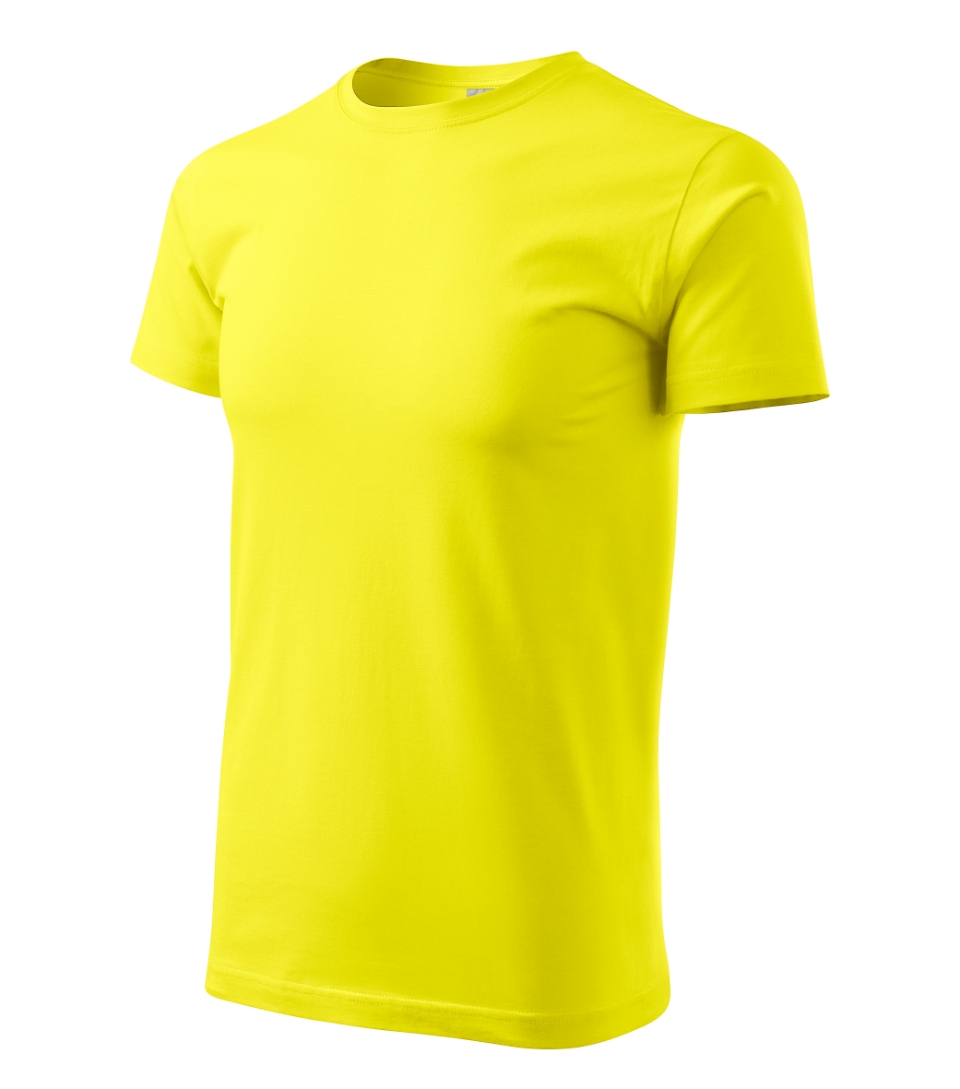 Pánske tričko Basic 129, citrónová (1)