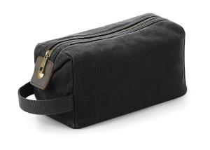 Kozmetická taštička Heritage Waxed Canvas, 101 Black