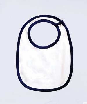 Podbradník  Single Layer Bib, 055 White/Nautical Navy