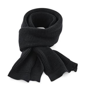 Klasický vafle šál, 101 Black