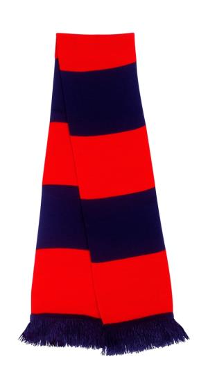 Pletený šál, 254 Navy/Red