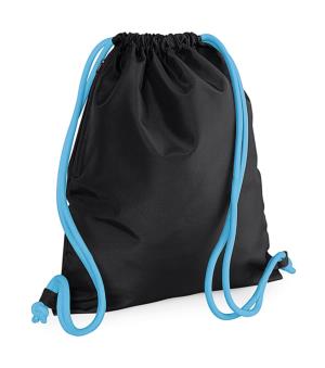 Ikonický vak so sťahovacími šnúrkami Icony, 159 Black/Surf Blue