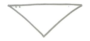 Podbradník, 070 White/Heather Grey Melange