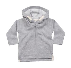 Mikina s kapucňou pre bábätká, 126 Heather Grey Melange