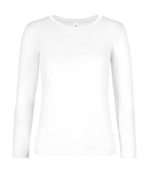 Dámske tričko s dlhými rukávmi #E190 , 000 White