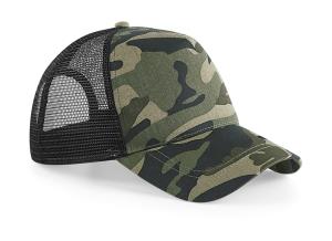 5 panelová šiltovka so zahnutým šiltom Camo, 802 Jungle Camo