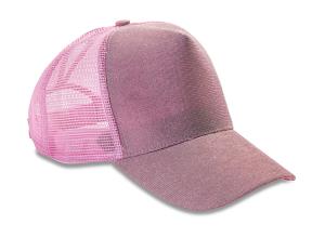5 panelová šiltovka so zahnutým šiltom New York Sparkle, 423 Baby Pink