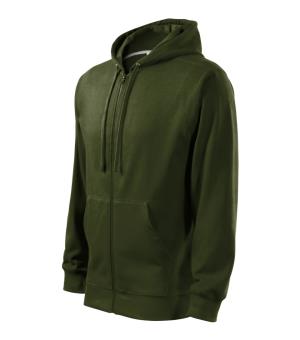 Pánska mikina s kapucňou Trendy Zipper 410, 69 Military