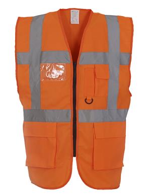 Reflexná vesta  Fluo EXEC, 405 Fluo Orange