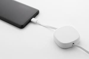60W nabíjací kábel RABS USB-C Cabsle, Biela