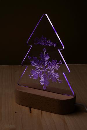LED svetelná trofej na vianočný stromček Woodify Xmas