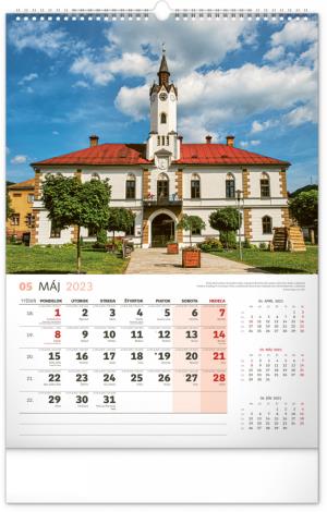 Nástenný kalendár Historické miesta Slovenska 2023, 33 × 46 cm (6)
