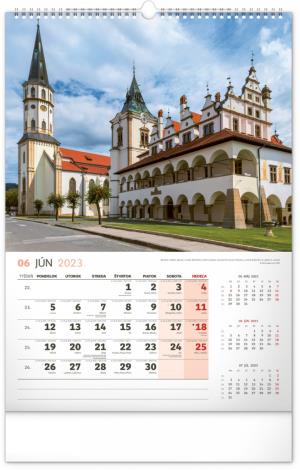 Nástenný kalendár Historické miesta Slovenska 2023, 33 × 46 cm (7)