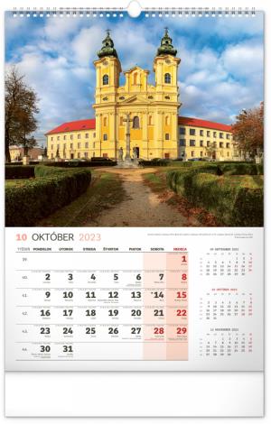Nástenný kalendár Historické miesta Slovenska 2023, 33 × 46 cm (11)